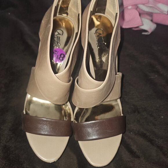 Brand New Carlos Santana Two Tone Sandals - Picture 1 of 6